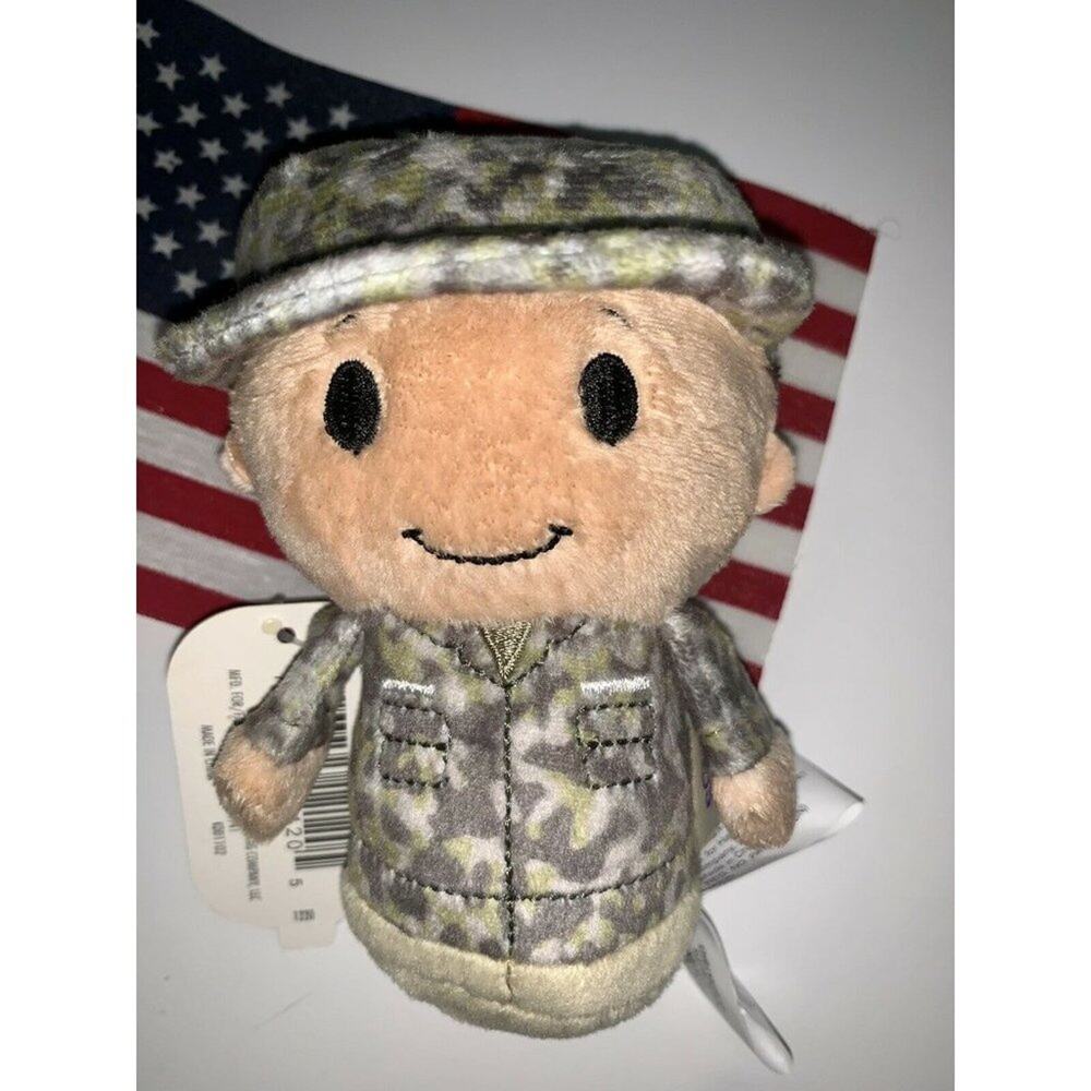 PERSONALIZED TAN SKIN BLK HAIR Itty Bittys SOLDIER